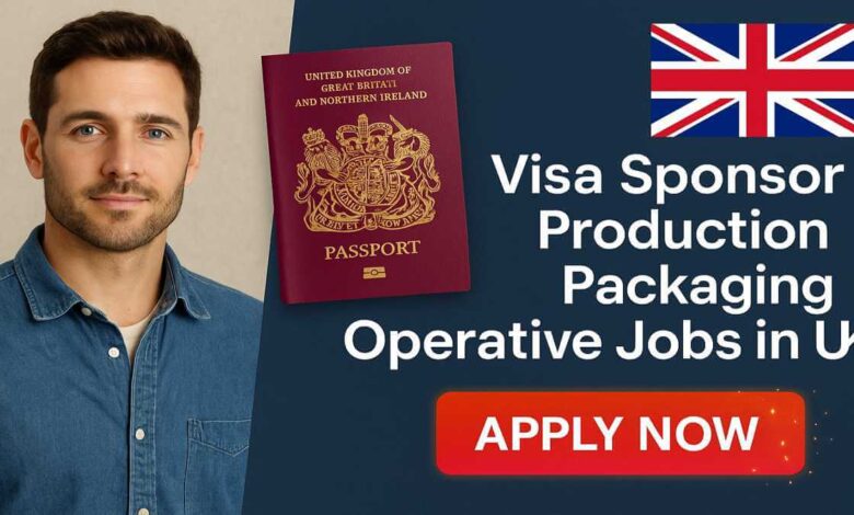 Visa Sponsor Production Packaging Operative Jobs in UK